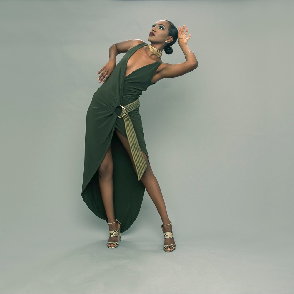 Zhivago The Wick Gown in Olive